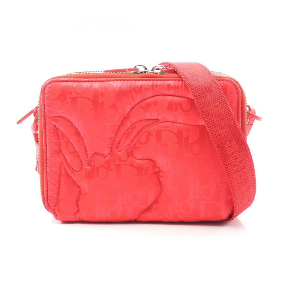 Christian Dior ERL Mirage Shoulder Bag Leather Red